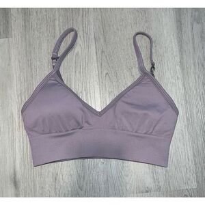Lululemon Ebb To Street lilac convertible sports bra